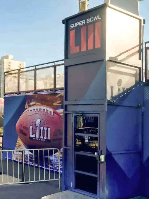 ADA Lift Rental at Super Bowl