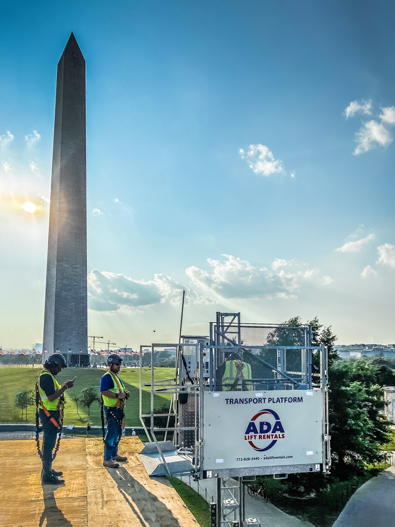 ADA Lift Rentals Transport Platform in Washington DC
