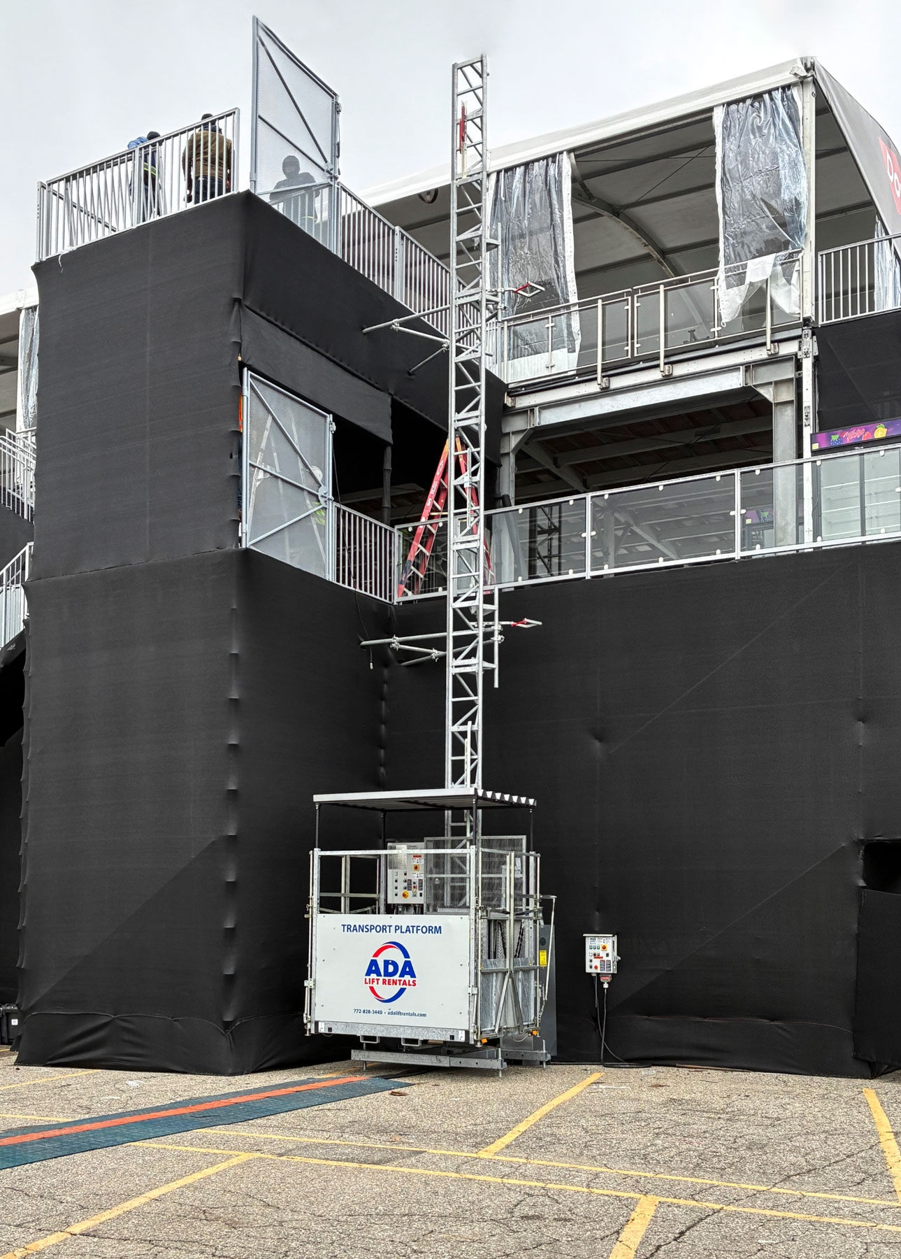 ADA Lift Rentals' Transport Platform at the Detroit Grand Prix